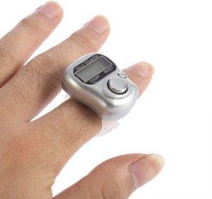 neonsheon tally counter naam jap ring counting machine finger  radha name jap counter digital tally counter