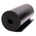 Neoprene Rubber Sheet Solid Rubber Strips Roll PadInsulation for Weather Stripping, Gasket, Shield, Costume, Seal, DIY (3/16 (.187") Thick, 12" Wide X 10' Long)