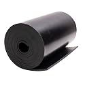 Neoprene Rubber Sheet Solid Rubber Strips Roll PadInsulation for Weather Stripping, Gasket, Shield, Costume, Seal, DIY (3/16 (.187") Thick, 10" Wide X 10' Long)