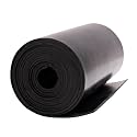 Neoprene Rubber Sheet Solid Rubber Strips Roll PadInsulation for Weather Stripping, Gasket, Shield, Costume, Seal, DIY (1/8 (.125)" Thick, 8" Wide X 10' Long)