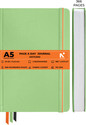 NEORAH 368 Pages-110 Gsm |PAGE A DAY Dot Grid Notebook Journal |Back Pocket|3 Book Mark A5 Journal Dotted 368 Pages (Light Green)