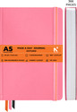 NEORAH 368 Pages-110 Gsm |PAGE A DAY Dot Grid Notebook Journal |Back Pocket|3 Book Mark A5 Journal Dotted 368 Pages