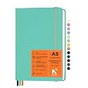 NEORAH — A5 Ruled | 208 Pages - 135 gsm | PRO SERIES Journal (210x148 mm) - Hardcover Ruled Notebook -Includes Back Pocket |Book Marks - Completely HANDMADE for Journaling,writing,Note Taking- DEEP TEAL