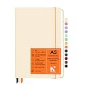 NEORAH — A5 Ruled | 208 Pages - 135 gsm|PRO SERIES Journal (210x148 mm) - Hardcover Ruled Notebook Includes Back Pocket |Book Marks - Completely HANDMADE for Journaling,writing,Note Taking - AFTERGLOW