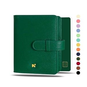 neorah a5coversleeve onlywith loop closure faux leather sleeve travel journal diary holder with pen loop2frontamp1back pocket6card slots  fits any a5soft cover travellers organiser -dark green