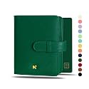 NEORAH– A5Cover[SLEEVE ONLY]with Loop Closure |FAUX LEATHER Sleeve |Travel Journal |Diary Holder with Pen Loop|2Front&amp;1Back pocket|6Card Slots | Fits any A5soft cover Travellers Organiser -DARK GREEN