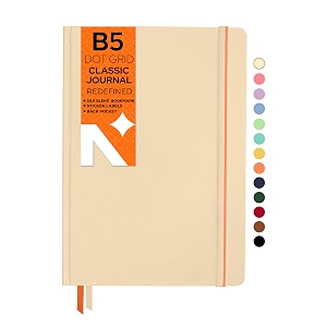 neorah - dot grid b5 notebook - dotted journal - 160 pages- 110 gsm- 250 x 175 mm - 2026 office notebook hardcover 