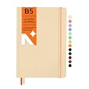 NEORAH - Dot Grid, B5 Notebook - Dotted Journal - 160 Pages- 110 GSM- (250 x 175 mm) - 2026 Office Notebook, Hardcover - Completely Handmade, BUJO, Diary -AFTERGLOW