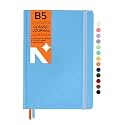 NEORAH - B5 Ruled Notebook - Journal - 160 Pages- 110 GSM- (250 x 175 mm) - 2026 Office Notebook, Hardcover - Completely Handmade, BUJO, Diary-LIGHT BLUE