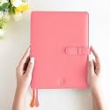 NEORAH — A5 Notebook Sleeve with Loop + Dotgrid Journal | Faux Leather Sleeve + Penloop | 2 Front 1 Back Compartment | 6 Card Slots| 2 Bookmarks| Gift Box—Fits Any A5 Softcover Notebook –AFTERGLOW.