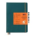 NEORAH - B5 Dot Grid PROFESSIONAL Journal -135 Gsm-(250 X 175 mm)-Hardcover Dotted Notebook- Back Pocket|3 Silk Book Mark|208 Pages - Completely HANDMADE for journaling,writing,Note Taking - DEEP TEAL