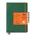 NEORAH - B5 Dot Grid PROFESSIONAL Journal -135 Gsm-(250 X 175 mm)-Hardcover Dotted Notebook- Back Pocket|3 Silk Book Mark|208 Pages - Completely HANDMADE for journaling,writing,Note Taking- EDEN GREEN