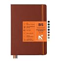 NEORAH — B5 Ruled | 208 Pages - 135 gsm|PRO SERIES Journal (250 X 175 mm) - Hardcover Ruled Notebook Includes Back Pocket |Book Marks - Completely HANDMADE for Journaling,writing,Note Taking - UMBER