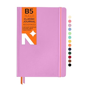 neorah - b5 ruled notebook - journal - 160 pages- 110 gsm- 250 x 175 mm - 2026 office notebook hardcover 