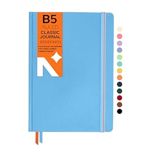 neorah - b5 ruled notebook - journal - 160 pages- 110 gsm- 250 x 175 mm - 2026 office notebook hardcover 