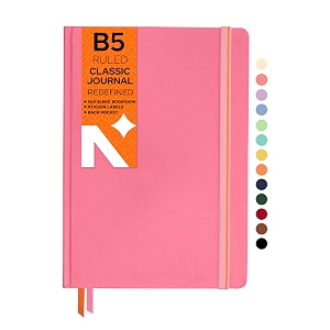 neorah - b5 ruled notebook - journal - 160 pages- 110 gsm- 250 x 175 mm - 2026 office notebook hardcover 