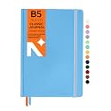 NEORAH - B5 Ruled Notebook - Journal - 160 Pages- 110 GSM- (250 x 175 mm) - 2026 Office Notebook, Hardcover - Completely Handmade, BUJO, Diary-LIGHT BLUE
