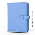 NEORAH — A5 Notebook Sleeve with Loop + Dotgrid Journal | Faux Leather Sleeve + Penloop | 2 Front 1 Back Compartment | 6 Card Slots| 2 Bookmarks| Gift Box—Fits Any A5 Softcover Notebook –AFTERGLOW.