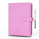 NEORAH – B6 Cover [ SLEEVE ONLY ] with Loop Closure |Handcrafted FAUX LEATHER Sleeve |Travel Journal Planner Diary Holder with Pen Loop |2 Bookmarks |2Front &amp; 1 Back pocket | 6 Card Slots - LAVENDER