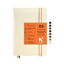 NEORAH - B6 Dot Grid PROFESSIONAL Journal -135 Gsm-(175 X 125 mm)-Hardcover Dotted Notebook-Back Pocket|3 Silk Book Mark |208 Pages- Completely HANDMADE for journaling,writing,Note Taking - AFTERGLOW
