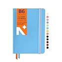 NEORAH — A5 Squared Classic Notebook -110 Gsm(210x148mm) -Hardcover Checked Journal| Includes Book Marks| BackPocket |Sticker Label - Office Notebook Journal 160pages|Completely HANDMADE (AFTER GLOW)