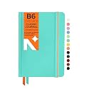 NEORAH — A5 Squared Classic Notebook -110 Gsm(210x148mm) -Hardcover Checked Journal| Includes Book Marks| BackPocket |Sticker Label - Office Notebook Journal 160pages|Completely HANDMADE (AFTER GLOW)