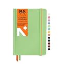 NEORAH — A5 Squared Classic Notebook -110 Gsm(210x148mm) -Hardcover Checked Journal| Includes Book Marks| BackPocket |Sticker Label - Office Notebook Journal 160pages|Completely HANDMADE (AFTER GLOW)