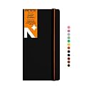 NEORAH — A5 Squared Classic Notebook -110 Gsm(210x148mm) -Hardcover Checked Journal| Includes Book Marks| BackPocket |Sticker Label - Office Notebook Journal 160pages|Completely HANDMADE (AFTER GLOW)