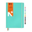 NEORAH - B5 Plain Notebook - Journal - 160 Pages- 110 GSM- (250 x 175 mm) - 2026 Office Notebook, Hardcover -Planner - Completely Handmade, BUJO, Diary-Teal