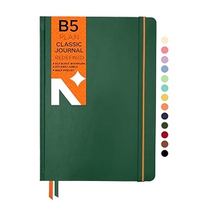 neorah - b5 checked notebook - squared journal - 160 pages- 110 gsm- 250 x 175 mm - 2026 office notebookhardcover 