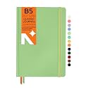 NEORAH - Dot Grid, B5 Notebook - Dotted Journal - 160 Pages- 110 GSM- (250 x 175 mm) - 2026 Office Notebook, Hardcover - Completely Handmade, BUJO, Diary -LIGHT GREEN
