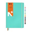 NEORAH - B5 Plain Notebook - Journal - 160 Pages- 110 GSM- (250 x 175 mm) - 2026 Office Notebook, Hardcover -Planner - Completely Handmade, BUJO, Diary-Teal