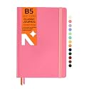 NEORAH - Dot Grid, B5 Notebook - Pink Dotted Journal - 160 Pages- 110 GSM- (250 x 175 mm) - 2026 Office Notebook, Hardcover - Completely Handmade, BUJO, Diary -PINK