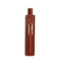 NEORAH -Faux LEATHER Handcrafted Double Pen Pouch with Loop |Portable Pen Case for 2 Fountain Pen,Roller Ball,Ballpoint Pen |Pen Holder,Pen case |Ideal Gifts for Men,boss,dad |14.5 x 4.5 cm| AFTERGLOW