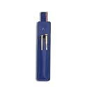 NEORAH -Faux LEATHER Handcrafted Double Pen Pouch with Loop |Portable Pen Case for 2 Fountain Pen,Roller Ball,Ballpoint Pen |Pen Holder,Pen case |Ideal Gifts for Men,boss,dad |14.5 x 4.5 cm| AFTERGLOW
