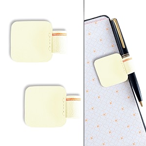 neorah  pen loop for diaries planners journals notebooks sketchbook  pack of 2  self adhesive pen loop holder  elastic loop for pen even for big barrels  durable vegan leatherette  afterglow