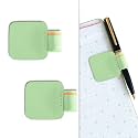 NEORAH — Pen Loop for Diaries, Planners, journals, notebooks, Sketchbook | Pack of 2 | Self Adhesive Pen Loop Holder | Elastic Loop for Pen Even for Big Barrels | Durable Vegan Leatherette–Light Green