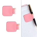 NEORAH —Pen Loop for Diaries,Planners,journals,notebooks| Pack of 2|Self Adhesive Pen Loop|Peel &amp; Stick|Elastic Loop for Pen Even for Big Barrels |Durable Vegan Leatherette - Size(5.5 x4 cm) – Pink