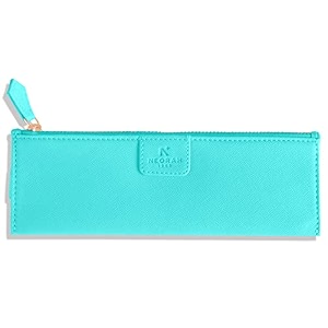 neorah -faux leather handcrafted double pen pouch with loop portable pen case for 2 fountain penroller ballballpoint pen pen holderpen case ideal gifts for menbossdad 145 x 45 cm afterglow