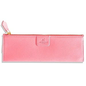 neorah -faux leather handcrafted double pen pouch with loop portable pen case for 2 fountain penroller ballballpoint pen pen holderpen case ideal gifts for menbossdad 145 x 45 cm afterglow