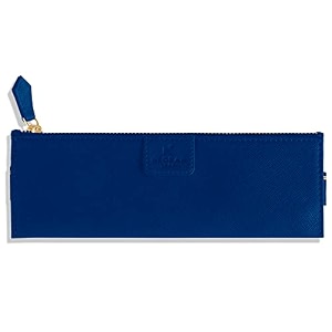 neorah -faux leather handcrafted double pen pouch with loop portable pen case for 2 fountain penroller ballballpoint pen pen holderpen case ideal gifts for menbossdad 145 x 45 cm afterglow