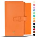 NEORAH — A5 Notebook Sleeve with Loop + Dotgrid Journal | Faux Leather Sleeve + Penloop | 2 Front 1 Back Compartment | 6 Card Slots| 2 Bookmarks| Gift Box—Fits Any A5 Softcover Notebook –AFTERGLOW.