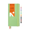 NEORAH - Petite - Ruled Notebook - 110 GSM - 160 Pages | Size (21.0 cm x 10.5 cm) - Elastic Band Enclosure Completely Handmade (Light Green)