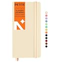 NEORAH — A5 Squared Classic Notebook -110 Gsm(210x148mm) -Hardcover Checked Journal| Includes Book Marks| BackPocket |Sticker Label - Office Notebook Journal 160pages|Completely HANDMADE (AFTER GLOW)