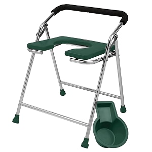 neosafe heavy duty folding stainless steel shower bathing room mobile commode mini chair indian toilet seat for elderly disabled men and pregant women support light green