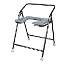NEOSAFE Mild Steel Commode Stool (Grey)