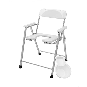 neosafe premium folding stainless steel shower bathing room commode stool indian toilet seat for elderly disabled men and pregant women support white