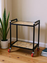 NEOSTAR wooden top base Trolley for Inverter and Battery