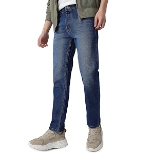 Neostreak Mens Regular Fit Heavy Washed Jeans
