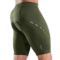 Nepest Mens Bike Shorts with Padding for Cycling Zip Pocket